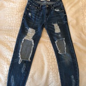 Lovers + Friends EZRA distressed jean